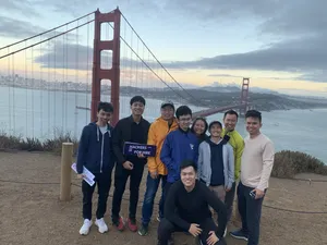 Team at the Golden Gate Bridge