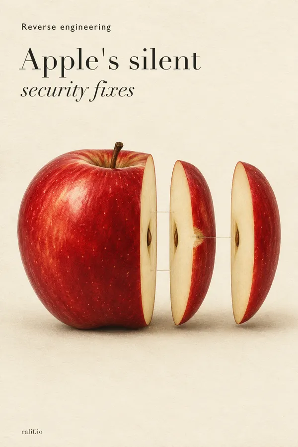 Reverse engineering Apple's silent security fixes