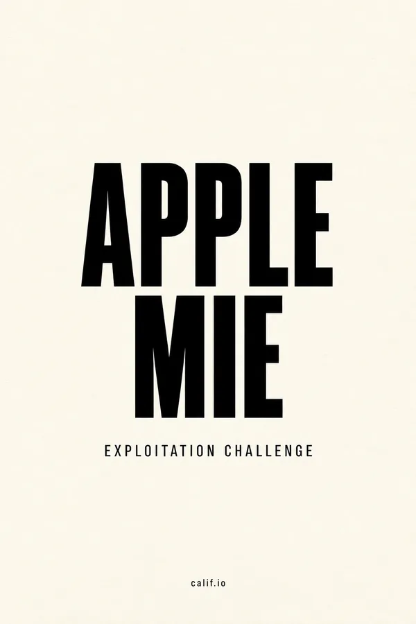 Apple MIE Exploitation Challenge